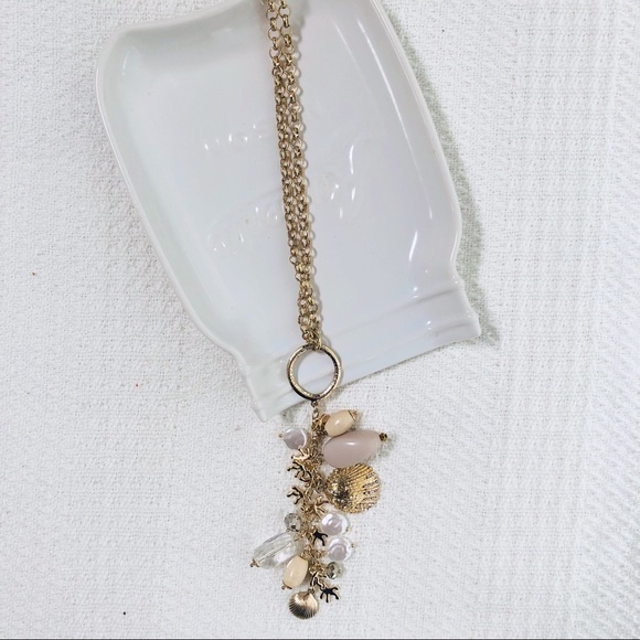 🟣 Chico’s | Long 15" Seashore Gold Necklace - Picture 3 of 4